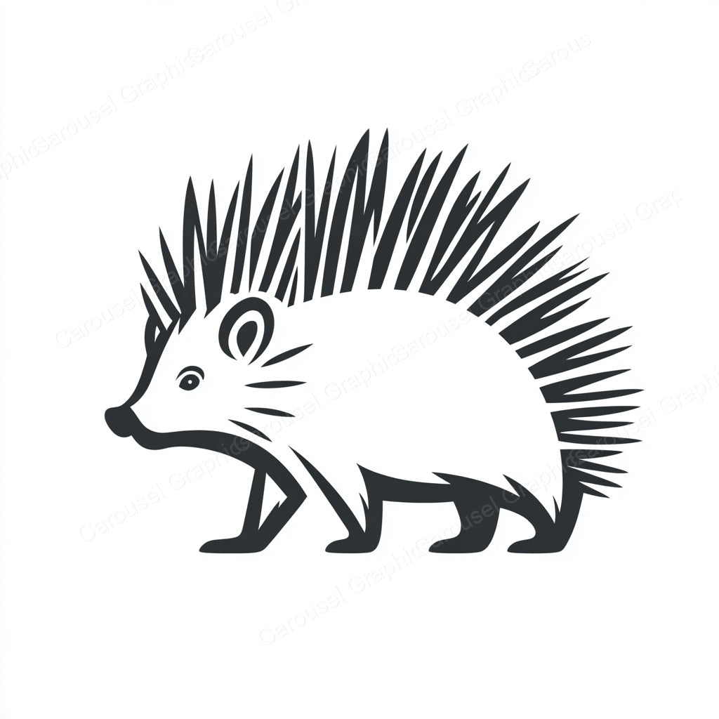 Porcupine Vector Graphic preview