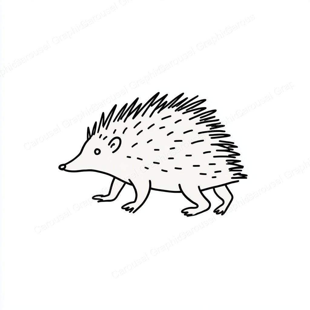 Porcupine Vector Graphic preview