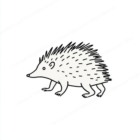 Porcupine Vector Graphic preview