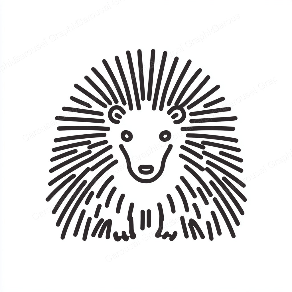 Porcupine Vector Graphic preview