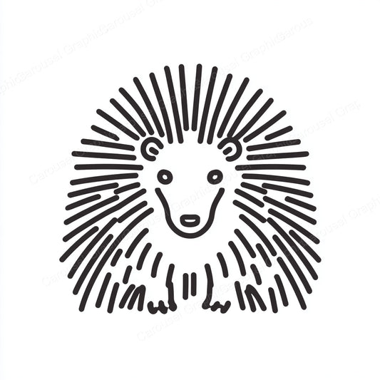 Porcupine Vector Graphic preview
