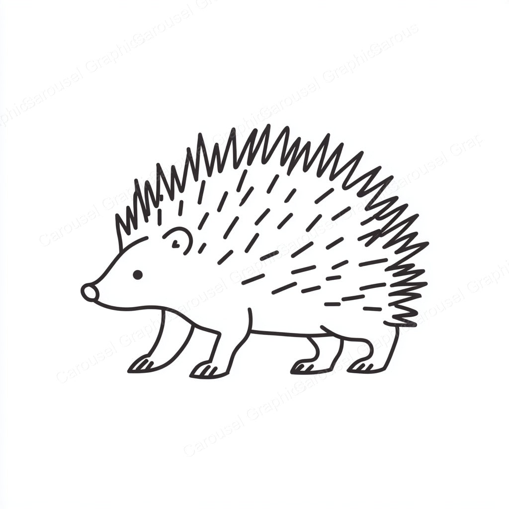 Porcupine Vector Graphic preview