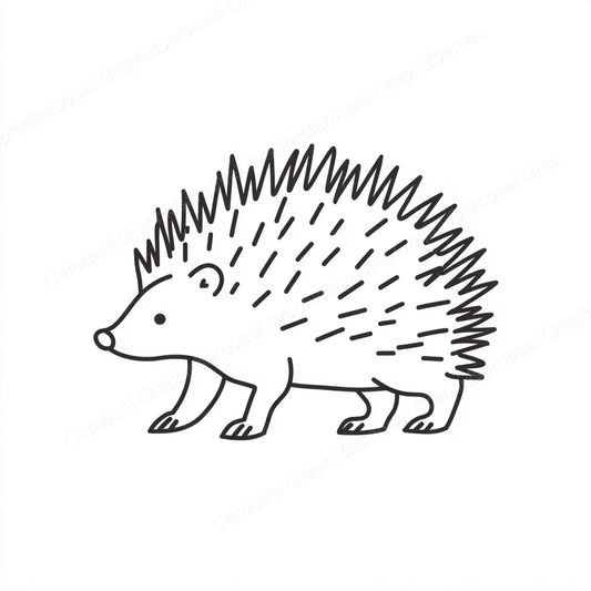 Porcupine Vector Graphic preview