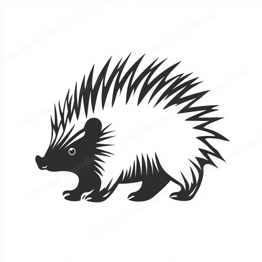 Porcupine Vector Graphic preview