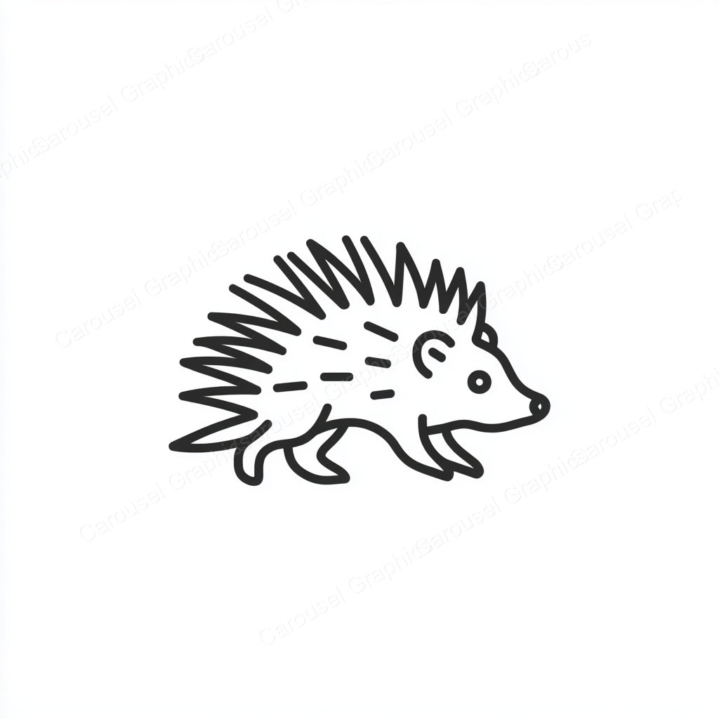 Porcupine Vector Graphic preview