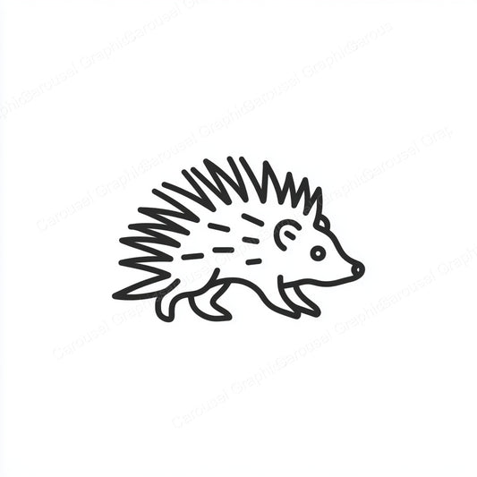 Porcupine Vector Graphic preview