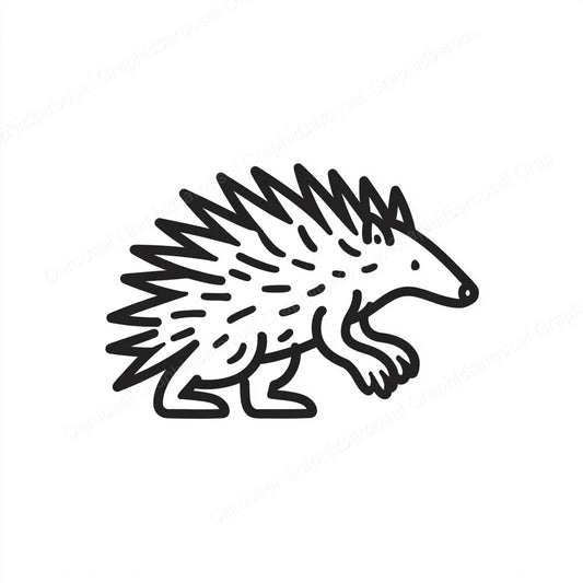 Porcupine Vector Graphic preview