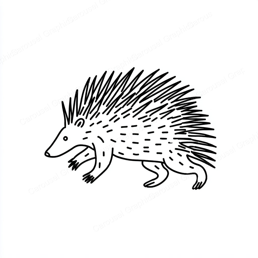 Porcupine Vector Graphic preview