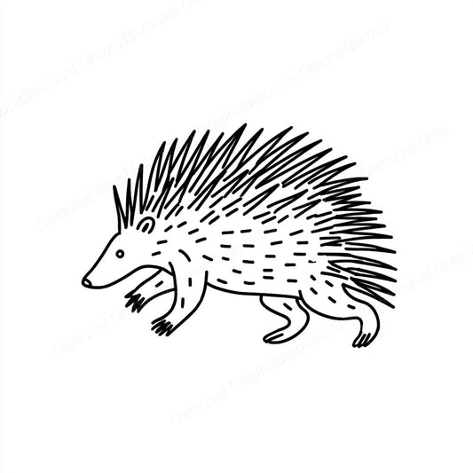 Porcupine Vector Graphic preview