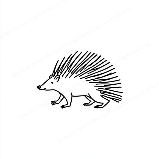 Porcupine Vector Graphic preview
