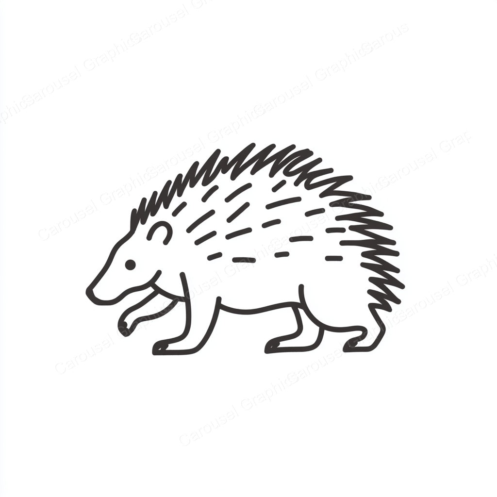 Porcupine Vector Graphic preview