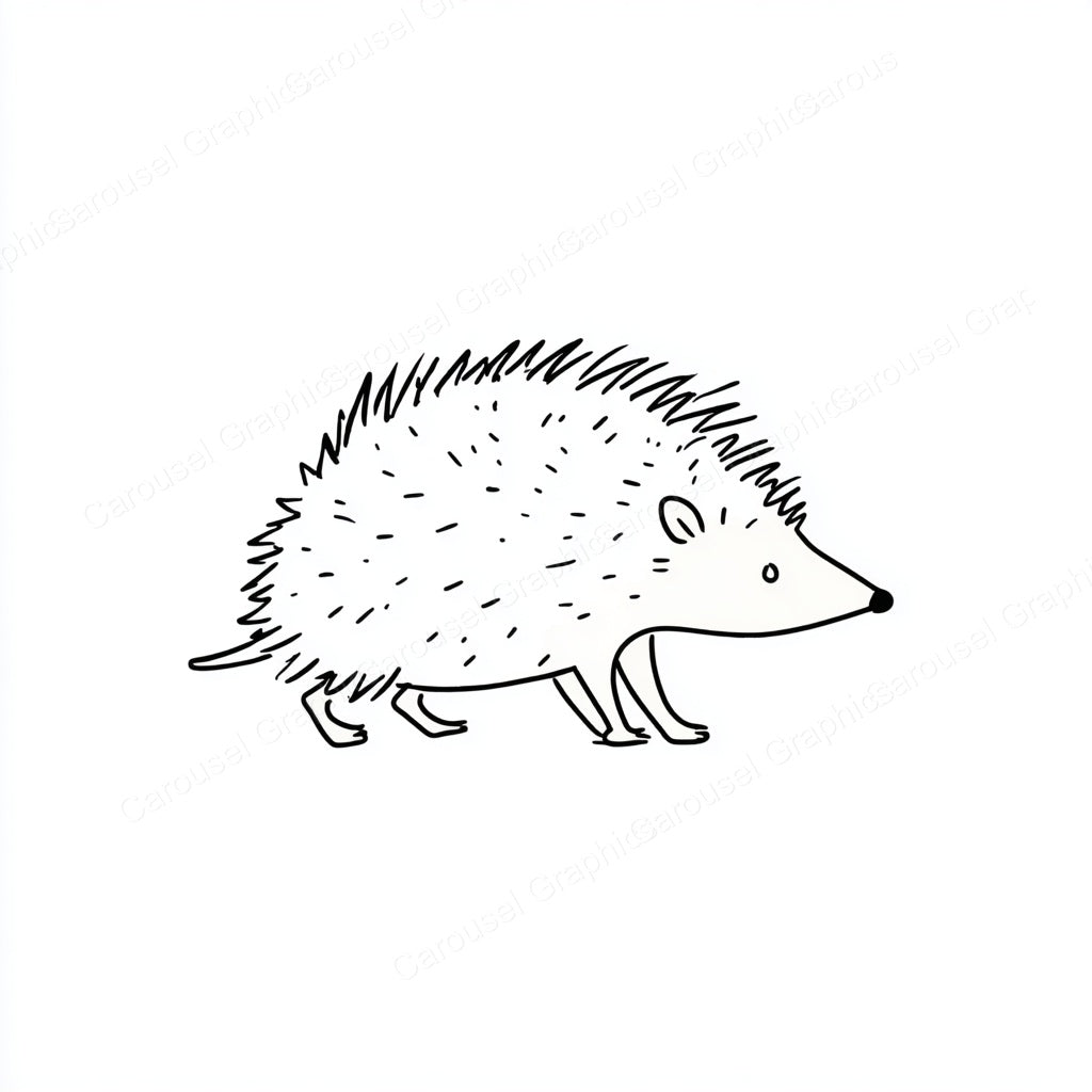 Porcupine Vector Graphic preview