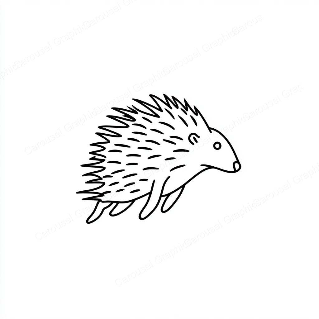 Porcupine Vector Graphic preview