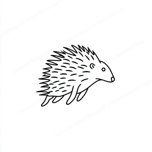 Porcupine Vector Graphic preview