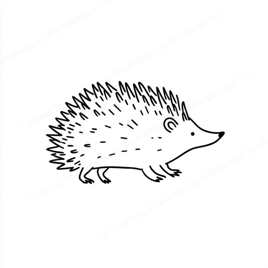 Porcupine Vector Graphic preview