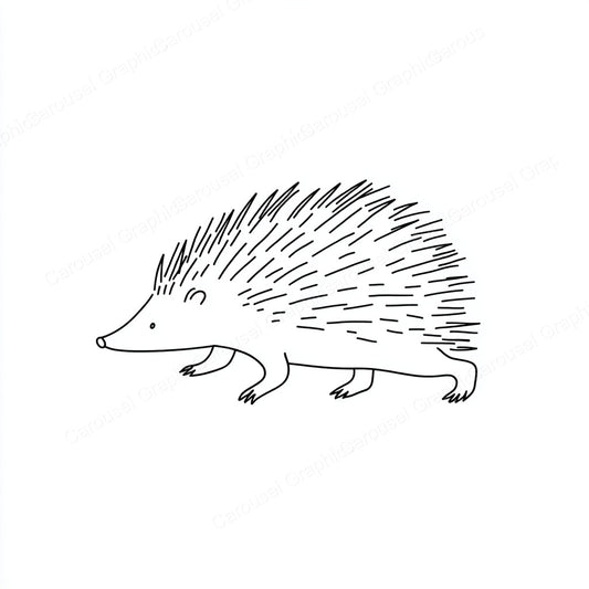 Porcupine Vector Graphic preview