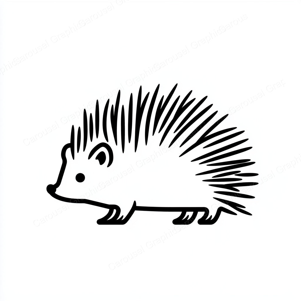 Porcupine Vector Graphic preview