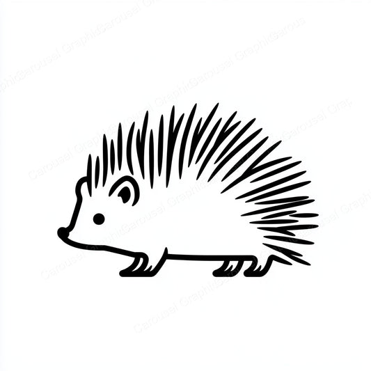 Porcupine Vector Graphic preview