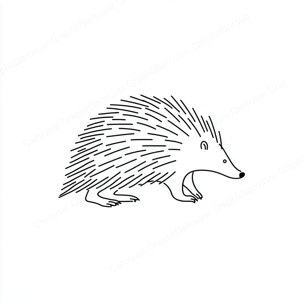 Porcupine Vector Graphic preview