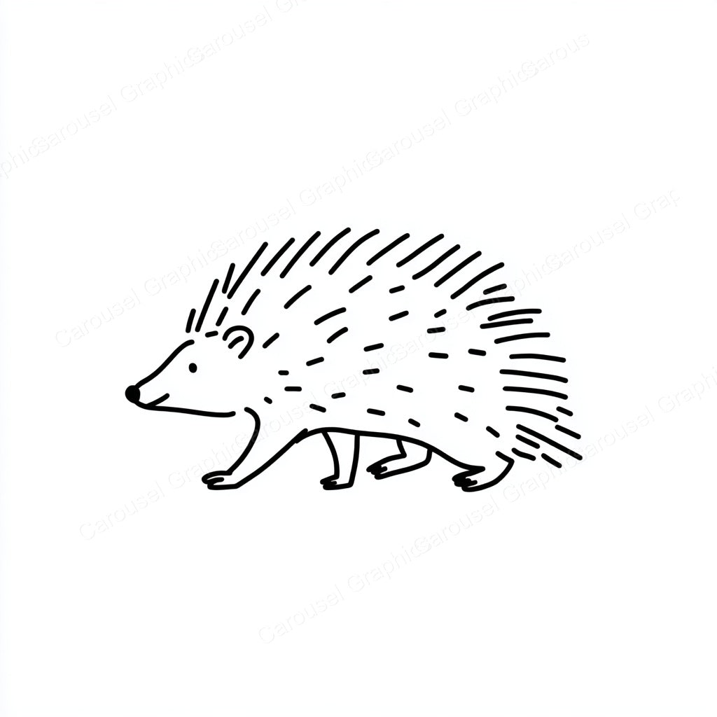 Porcupine Vector Graphic preview
