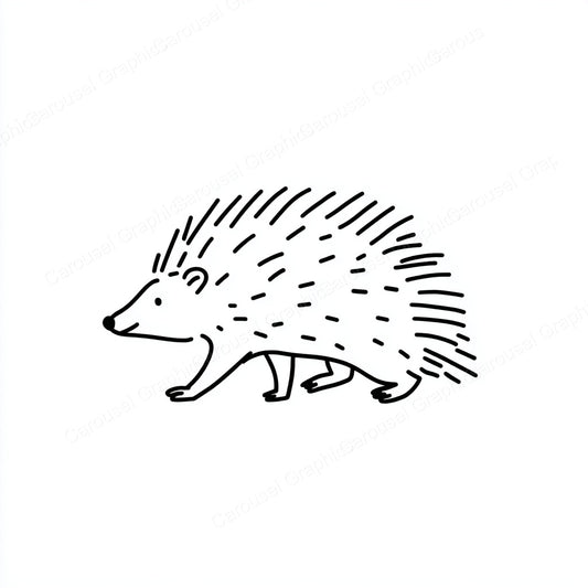 Porcupine Vector Graphic preview