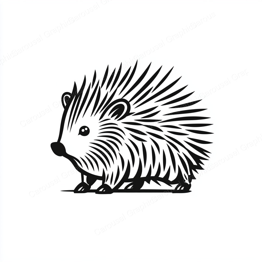 Porcupine Vector Graphic preview