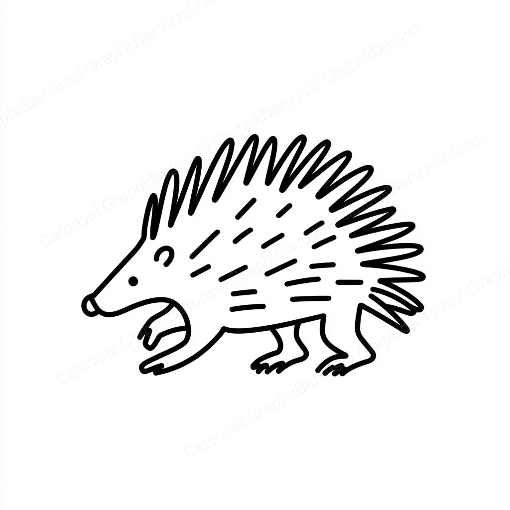 Porcupine Vector Graphic preview