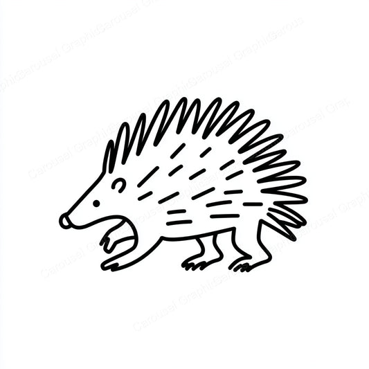 Porcupine Vector Graphic preview