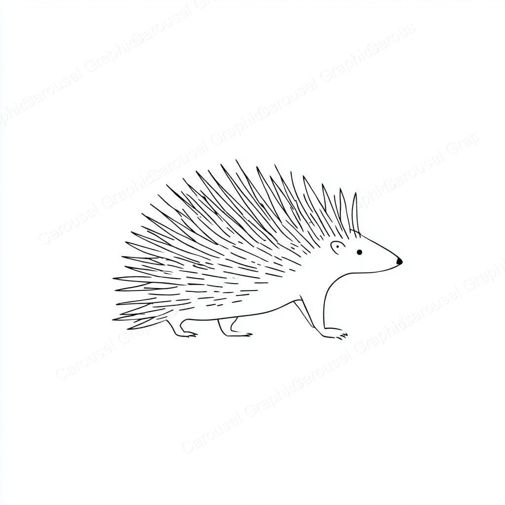 Porcupine Vector Graphic preview