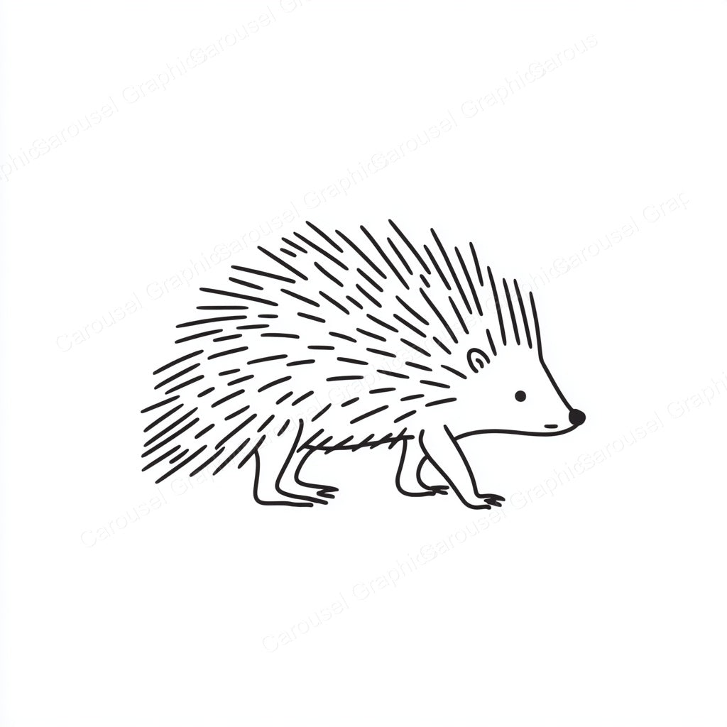 Porcupine Vector Graphic preview