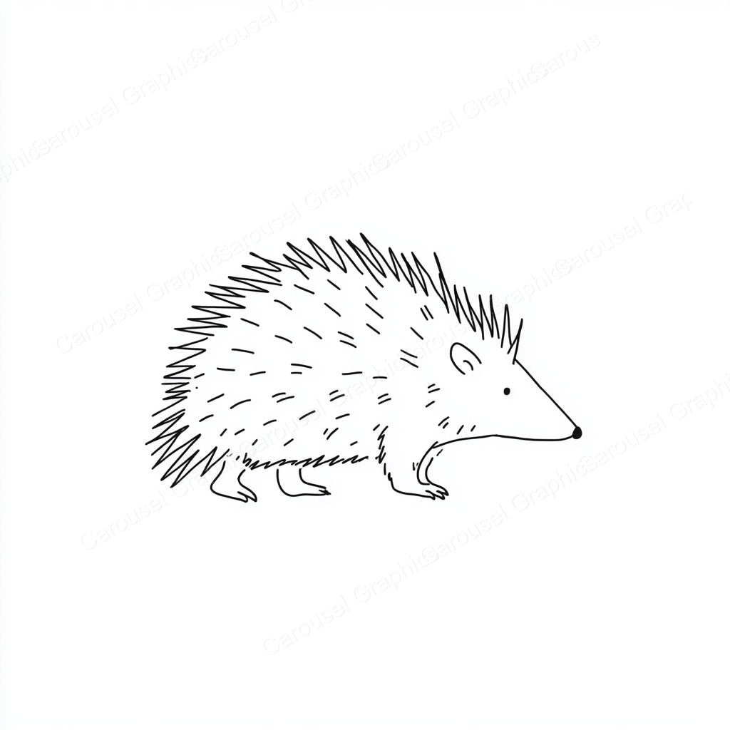 Porcupine Vector Graphic preview