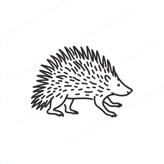 Porcupine Vector Graphic preview
