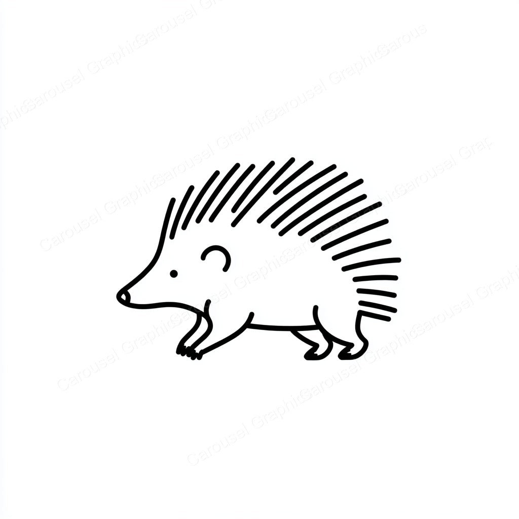 Porcupine Vector Graphic preview