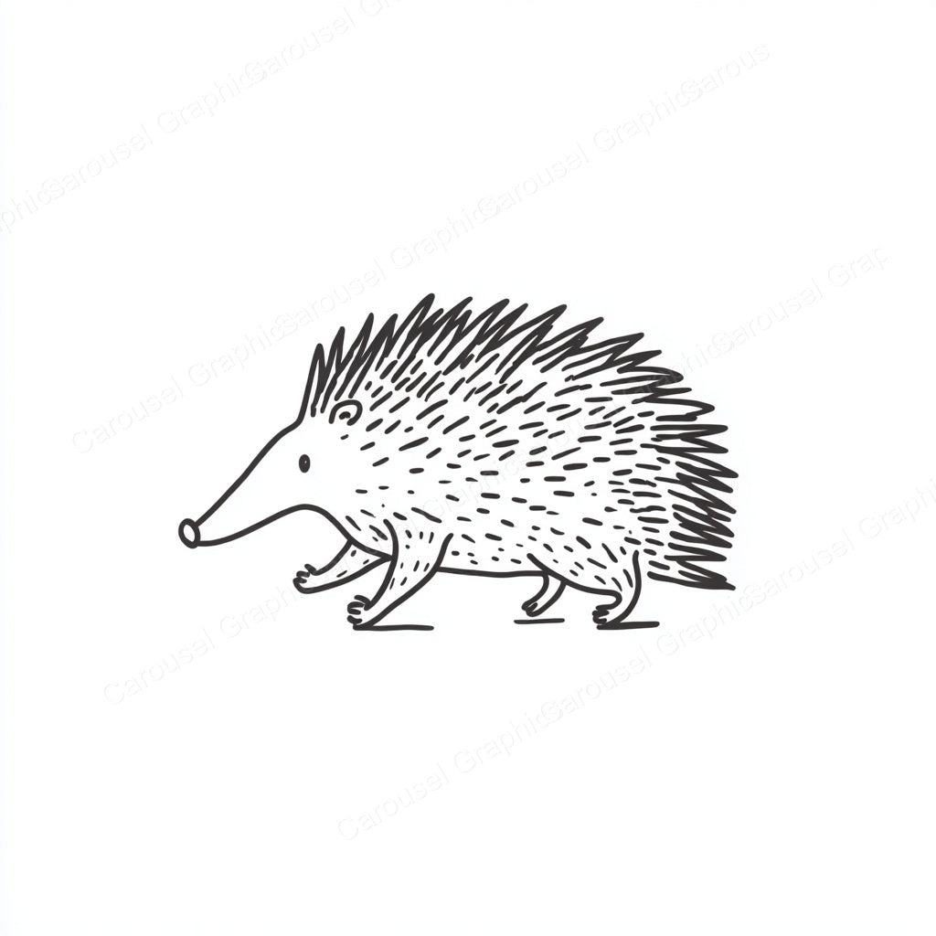 Porcupine Vector Graphic preview