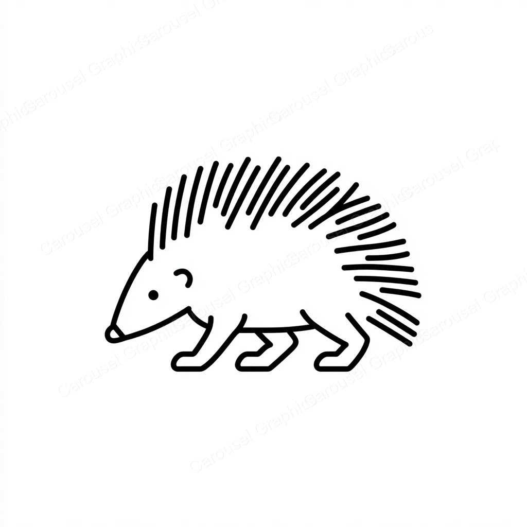 Porcupine Vector Graphic preview