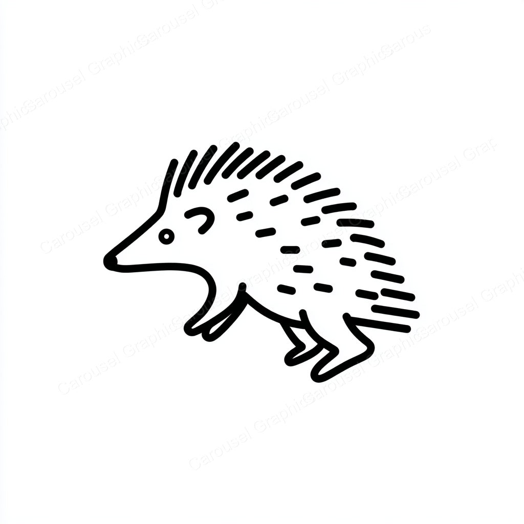 Porcupine Vector Graphic preview