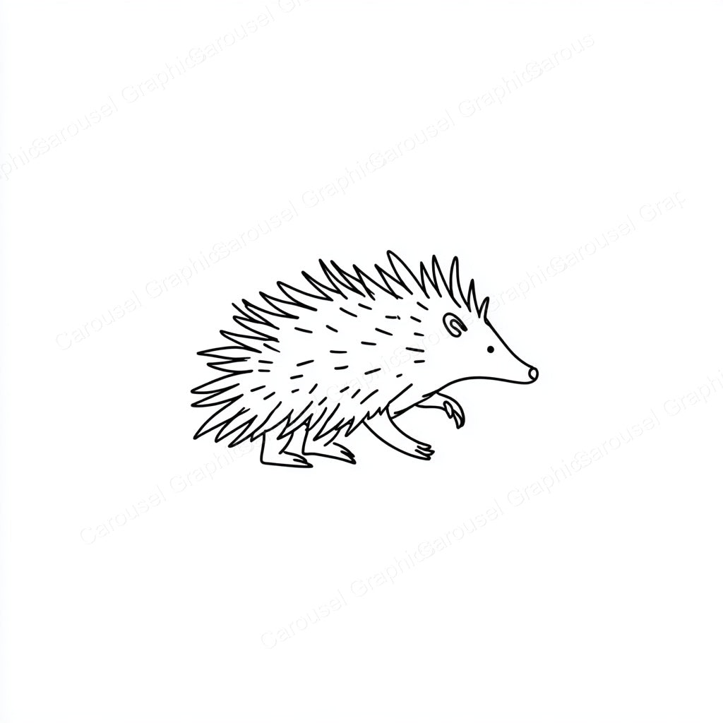 Porcupine Vector Graphic preview