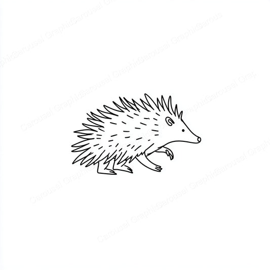 Porcupine Vector Graphic preview