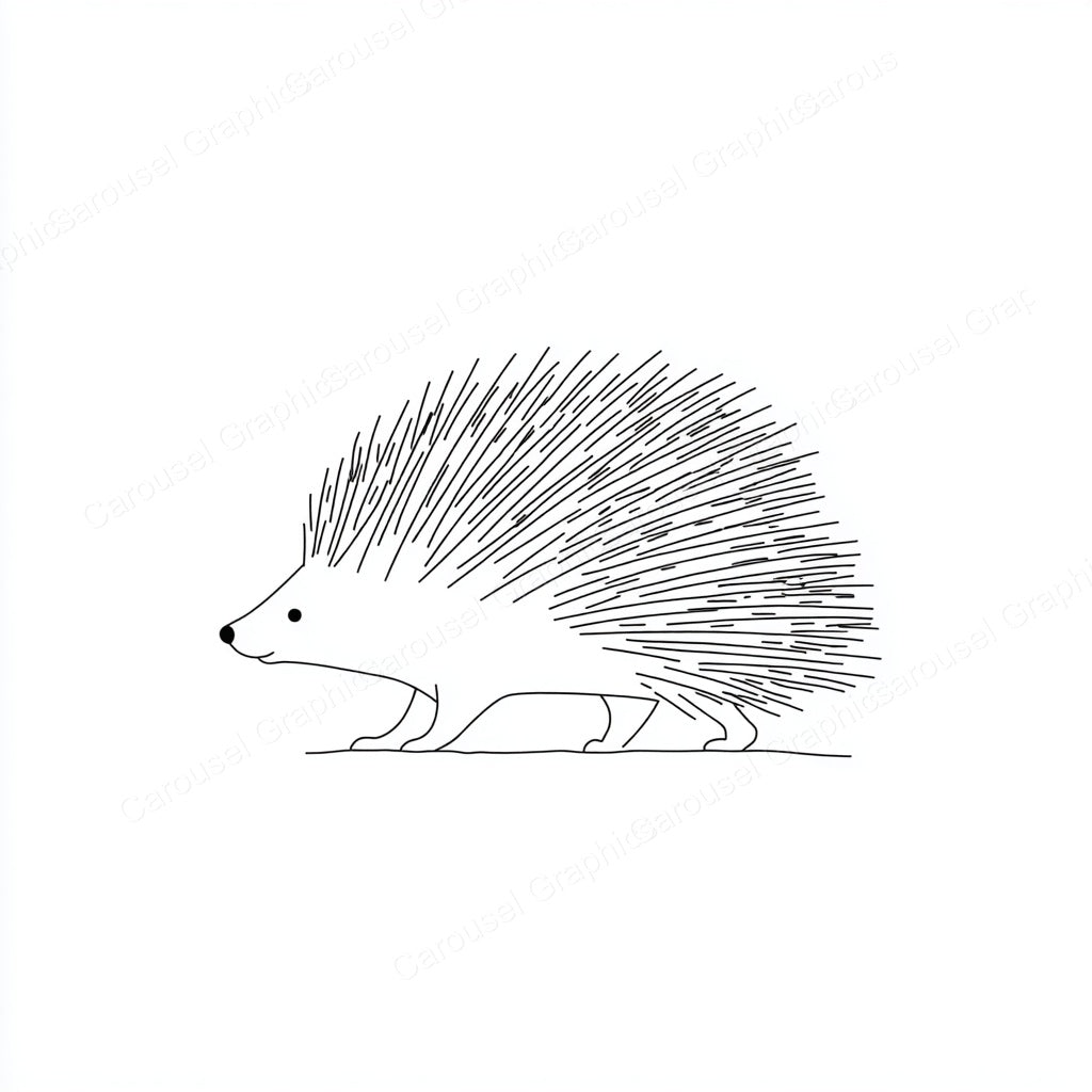 Porcupine Vector Graphic preview