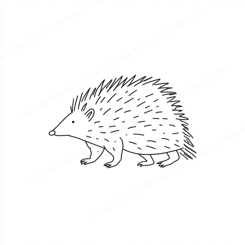 Porcupine Vector Graphic preview
