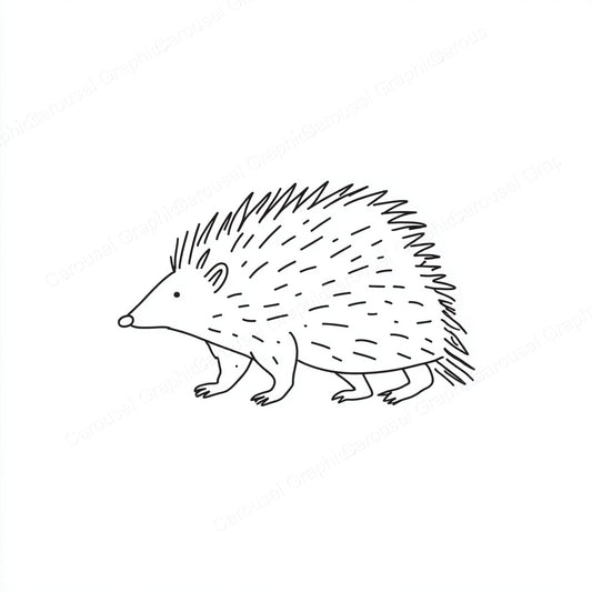 Porcupine Vector Graphic preview