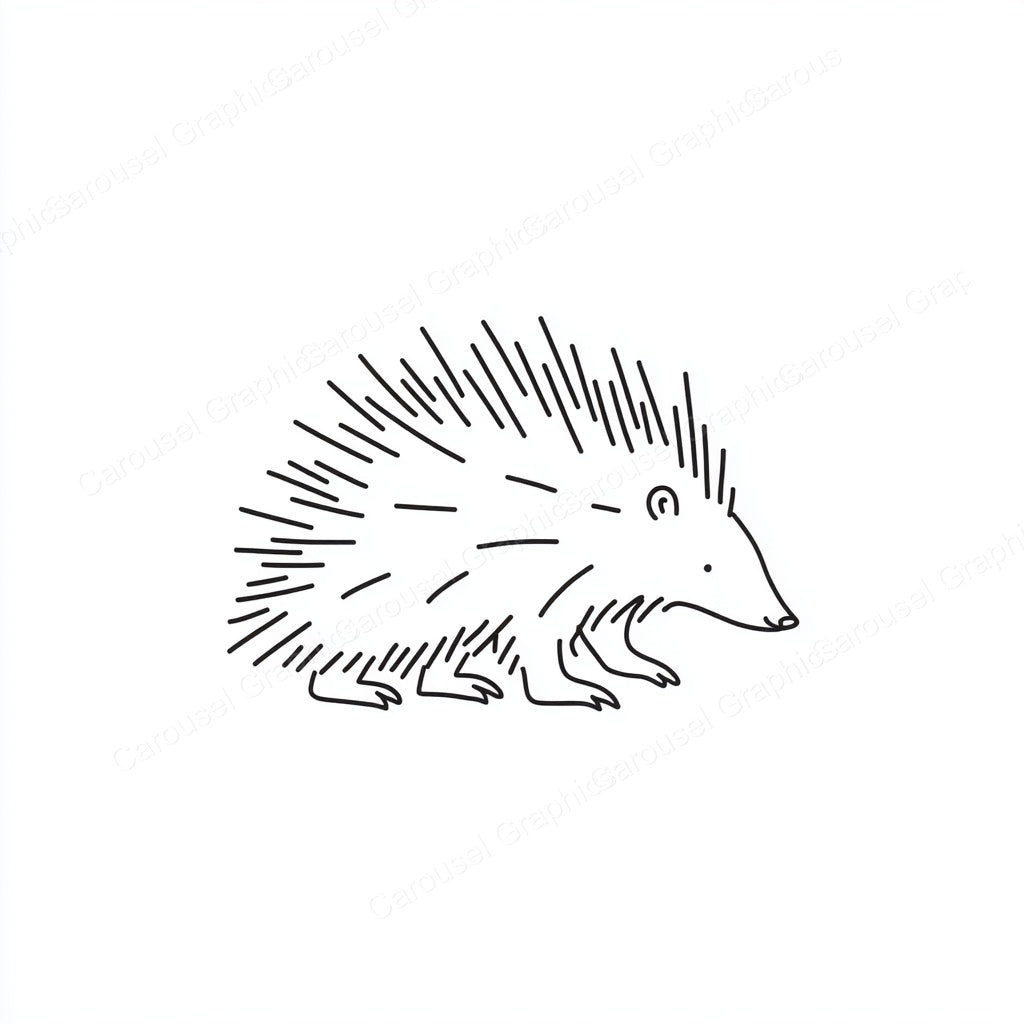 Porcupine Vector Graphic preview