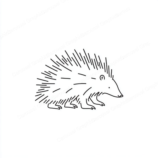 Porcupine Vector Graphic preview