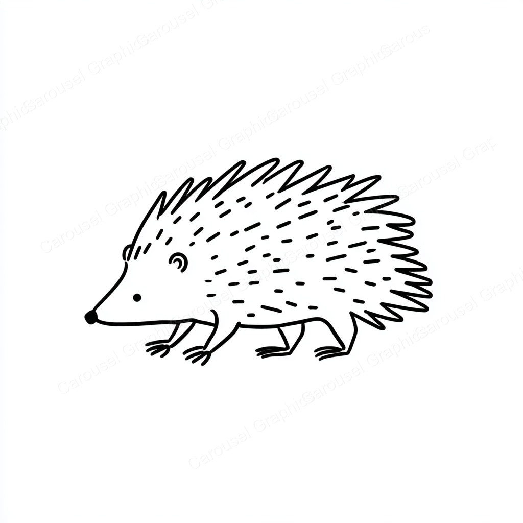 Porcupine Vector Graphic preview