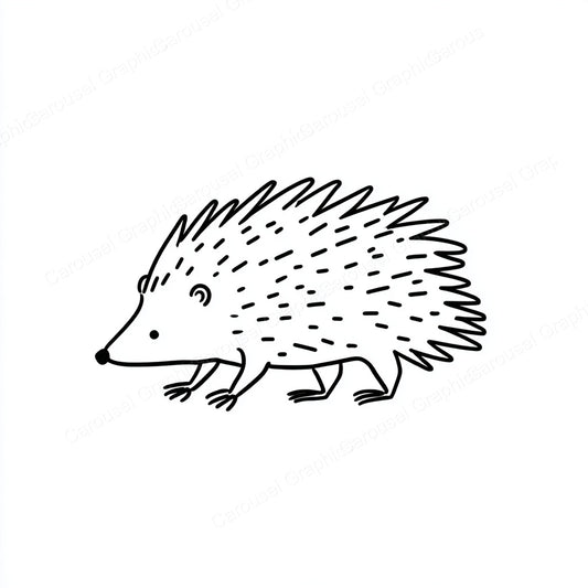 Porcupine Vector Graphic preview