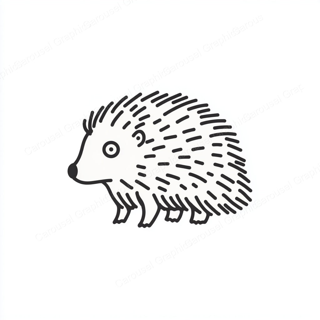 Porcupine Vector Graphic preview