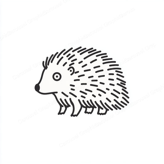 Porcupine Vector Graphic preview