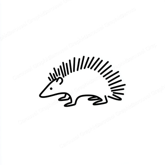 Porcupine Vector Graphic preview