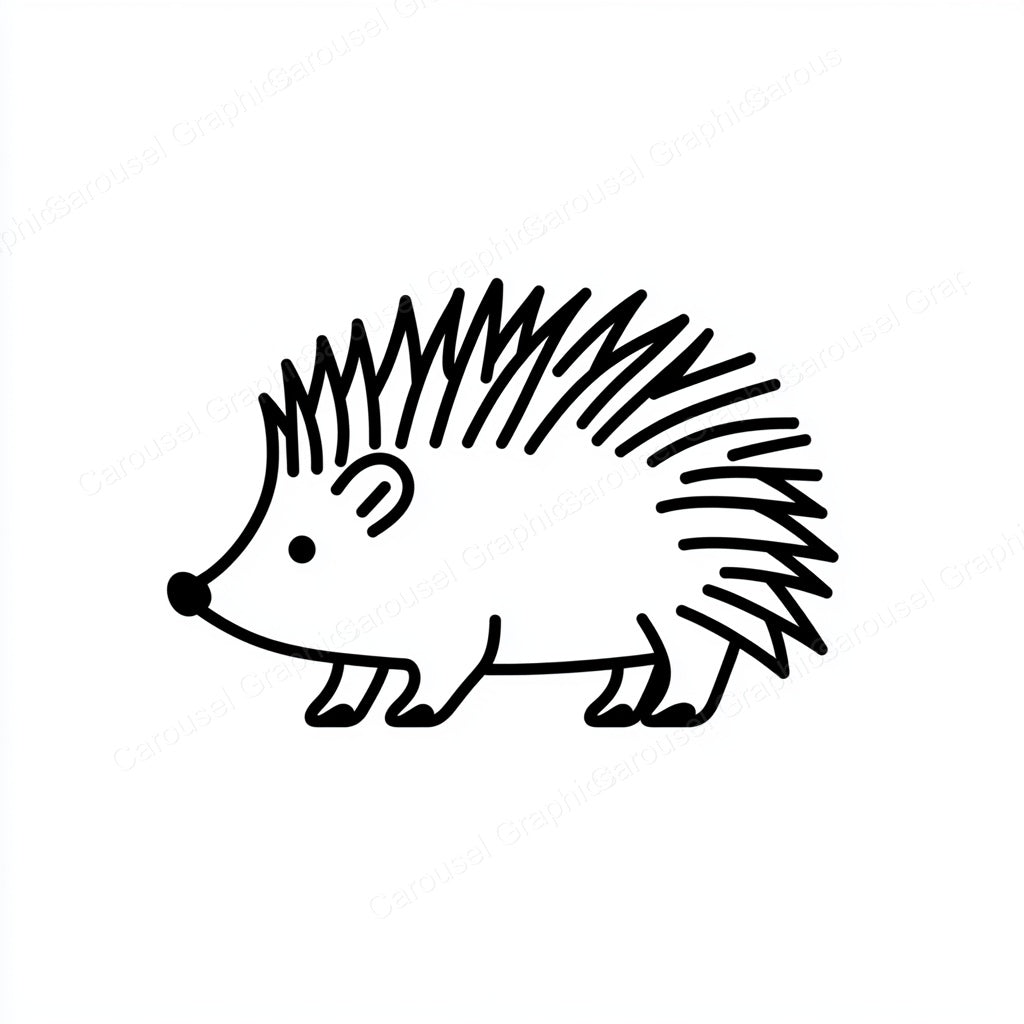 Porcupine Vector Graphic preview
