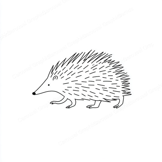 Porcupine Vector Graphic preview